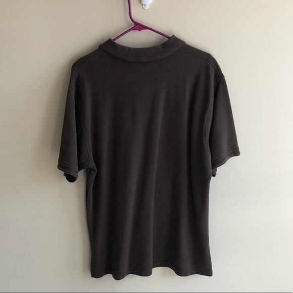 💜 Jos A Bank Men’s Brown Polo Shirt Sz Large - Picture 3 of 3